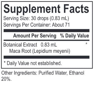 Core Maca Gold (Energetix) Supplement Facts