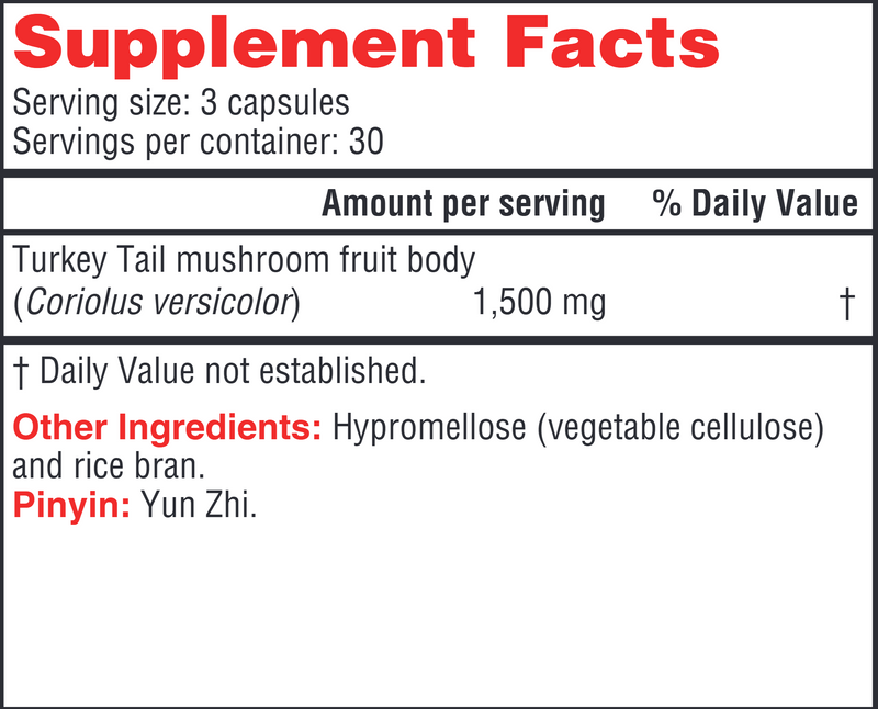 Coriolus PS (Health Concerns) Supplement Facts