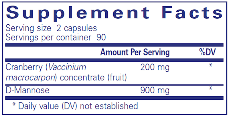 Cranberry/D-Mannose 180 Count