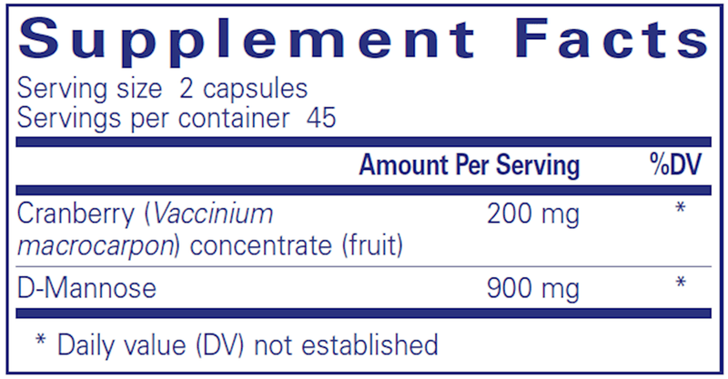 Cranberry/D-Mannose 90 Count