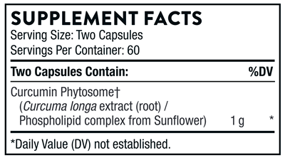 Curcumin Phytosome NSF Meriva (Thorne) Supplement Facts