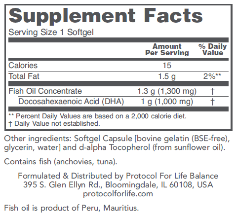 BACKORDER ONLY - DHA 1000 mg