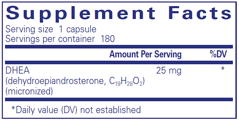 DHEA 25 Mg. 180 Count