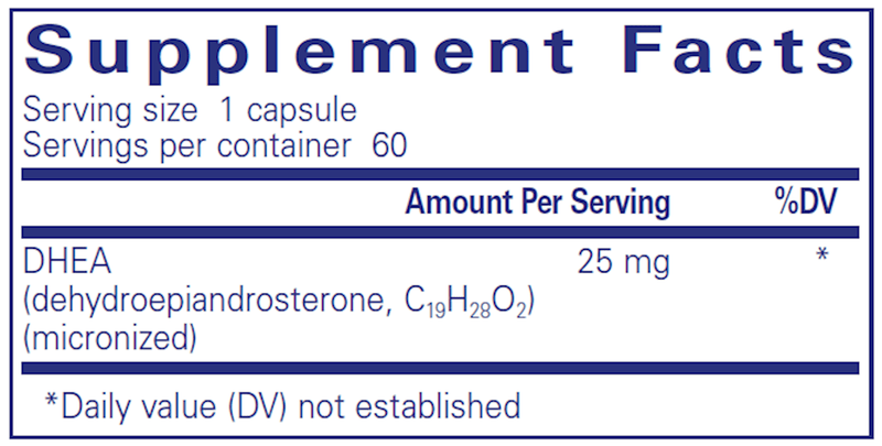 DHEA 25 Mg. 60 Count