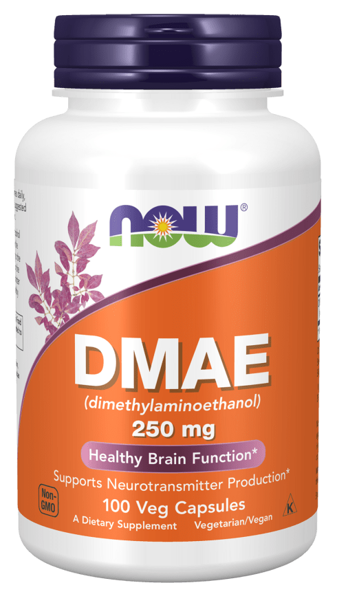 DMAE 250 mg (NOW) Front