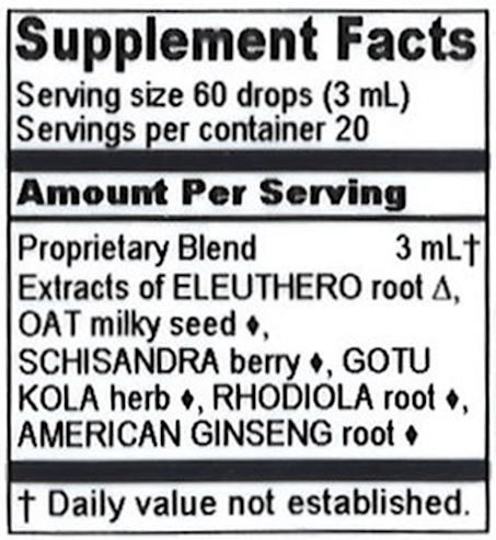 Daily Adapt (Herbalist Alchemist) Supplement Facts