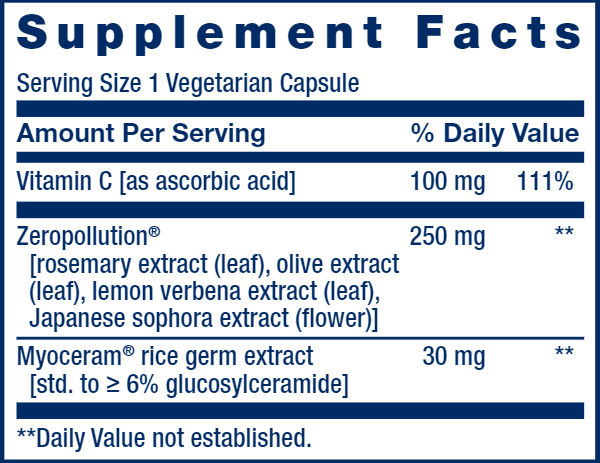 Daily Skin Defense (Life Extension) Supplement Facts