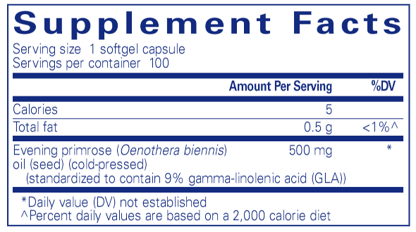 E.P.O. (evening primrose oil) 100 Count