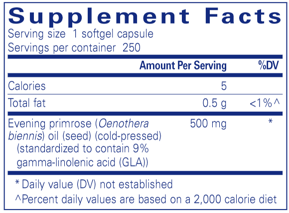 E.P.O. (evening primrose oil) 250 Count