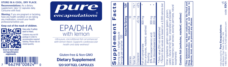 EPA/DHA with lemon