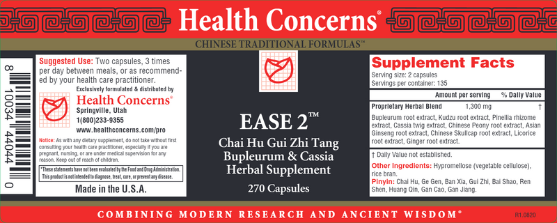 Ease 2 (Health Concerns) Label