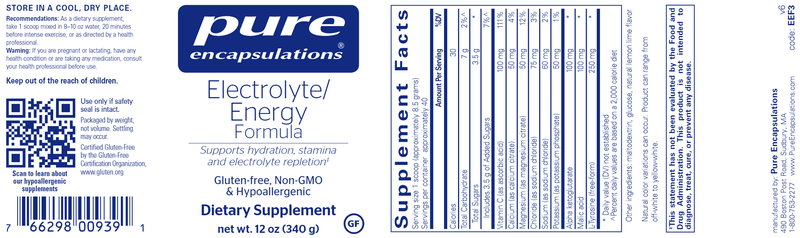 Electrolyte/Energy formula 340 g