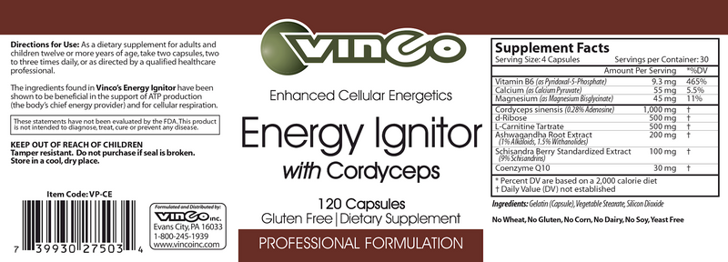 Energy Ignitor  (Vinco) Label