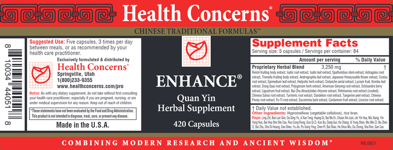 Enhance (Health Concerns) Label