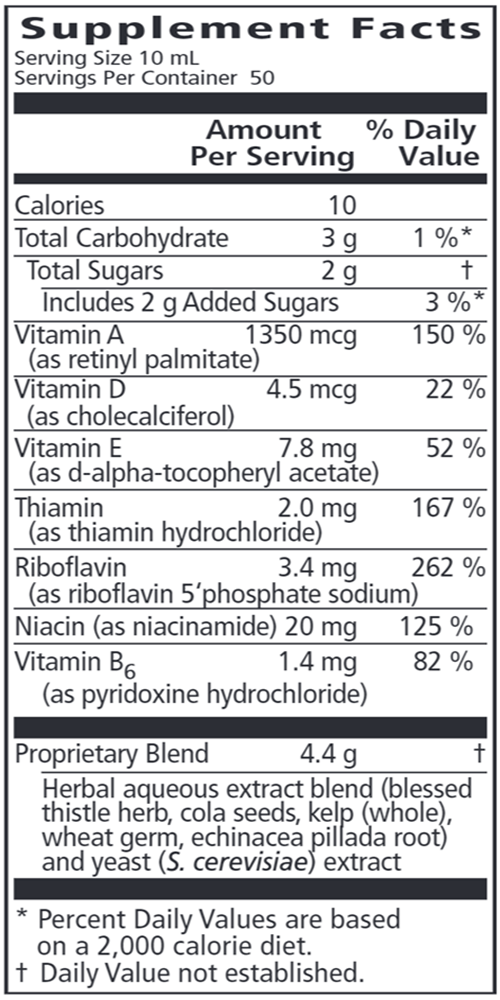 Epresat Adult Multivitamin 17oz (Salus) Supplement Facts