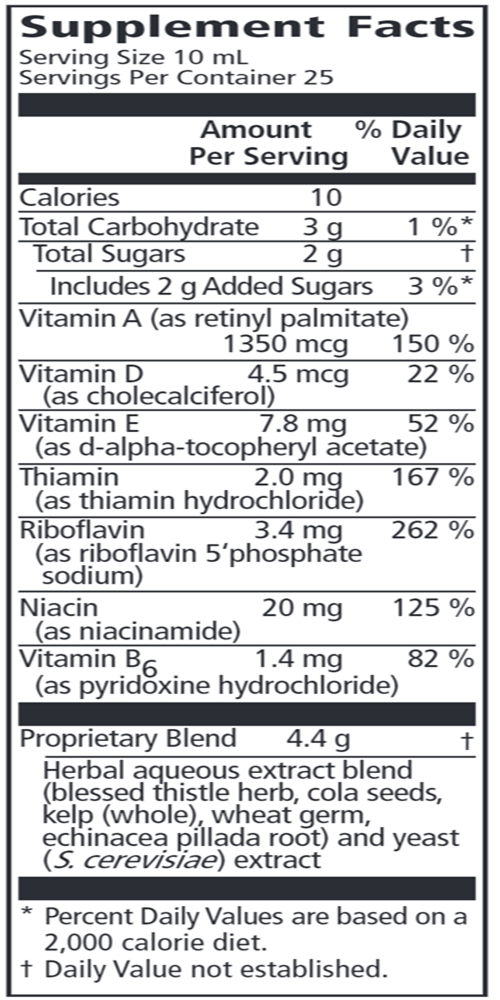 Epresat Adult Multivitamin 8.5oz (Salus) Supplement Facts