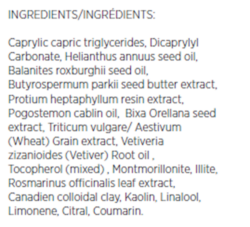 Face Serum Oil (Immunocologie Skincare) Ingredients