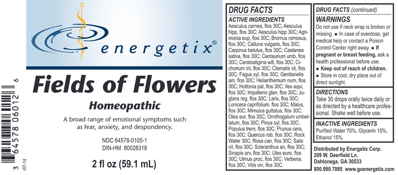 Fields of Flowers (Energetix) Label