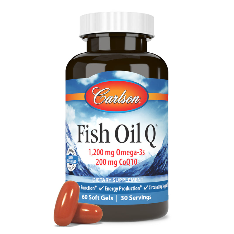 Fish Oil Q (Carlson Labs) 60ct Front