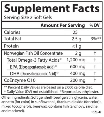 Fish Oil Q (Carlson Labs) Supplement Facts