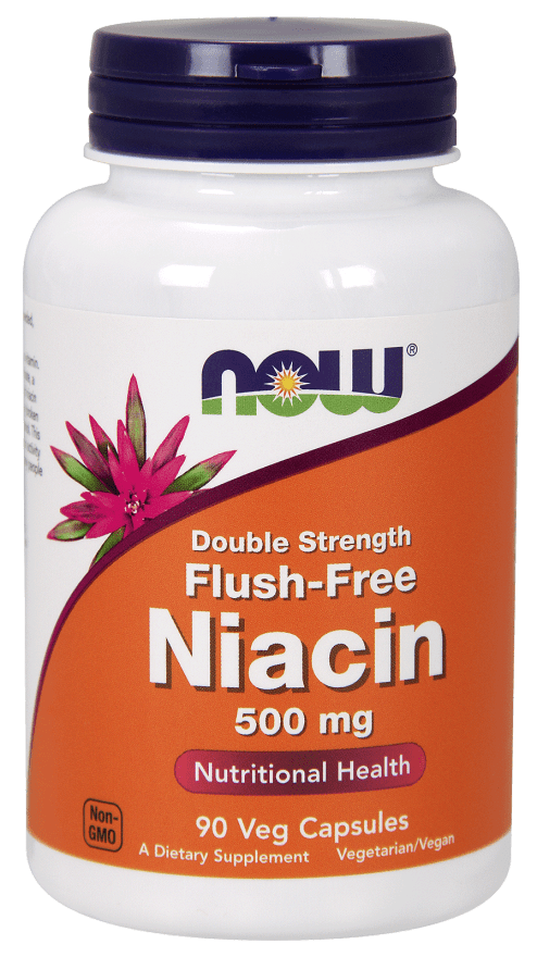 Flush Free Niacin 500 mg (NOW) Front