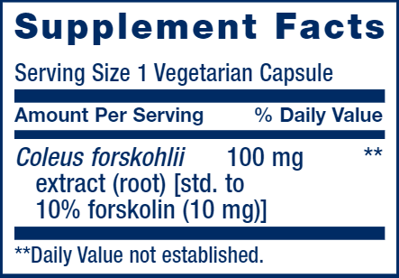 Forskolin (Life Extension) Supplement Facts