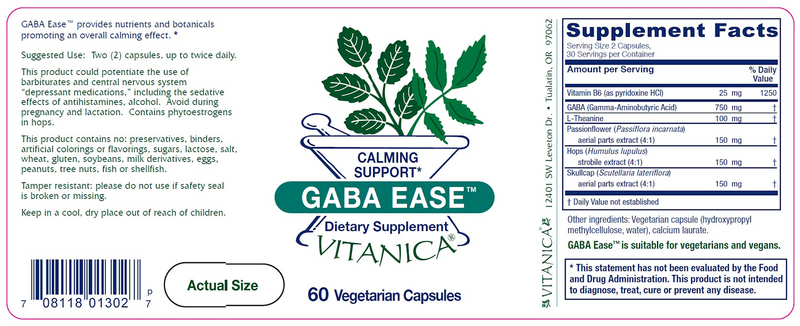 GABA Ease Vitanica products