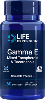 Gamma E Mixed Tocopherols & Tocotrienols (Life Extension) Front