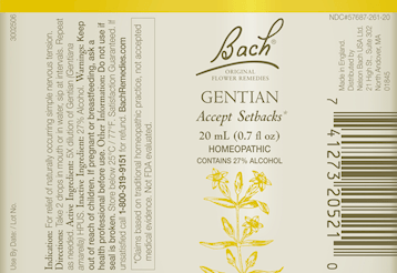 Gentian Flower Essence (Nelson Bach) Label