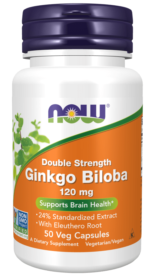 Ginkgo Biloba 120 mg (NOW) Front