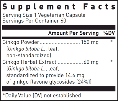 BACKORDER ONLY - Ginkgo Biloba Max-V