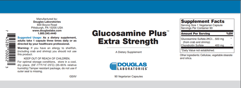 Buy Glucosamine Plus Extra Strength Douglas Labs