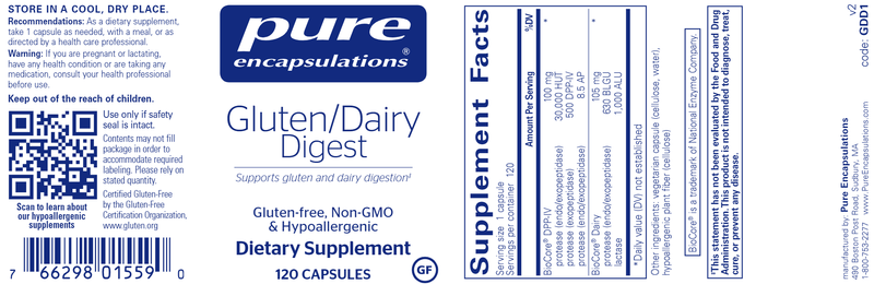 Gluten/Dairy Digest 120ct