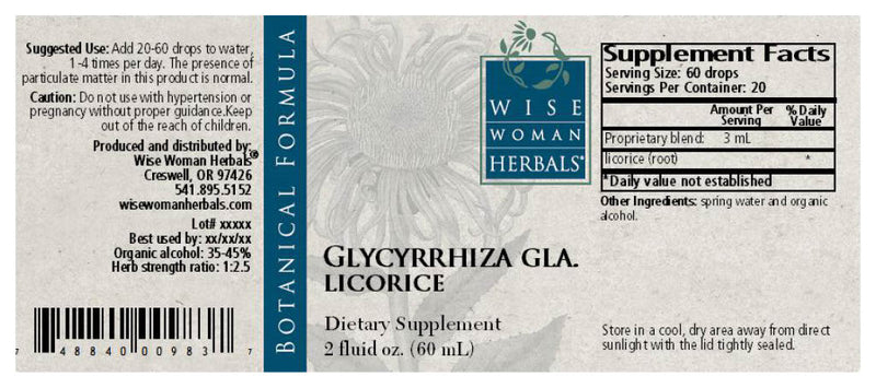 Glycyrrhiza licorice 2oz Wise Woman Herbals products