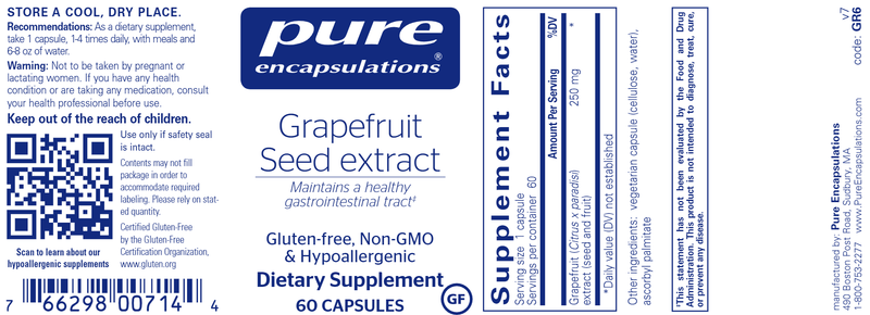 BACKORDER ONLY - Grapefruit Seed Extract 60 Count