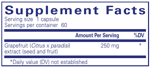 BACKORDER ONLY - Grapefruit Seed Extract 60 Count