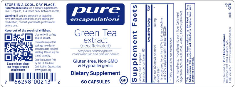 Green Tea Extract 60 Count