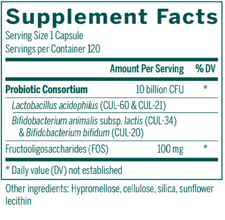 HMF Forte 120ct (Genestra) Supplement Facts