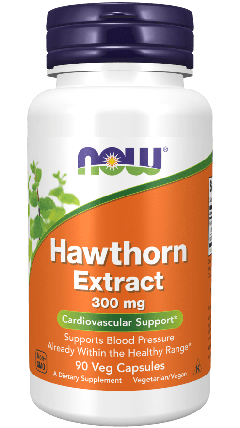 Hawthorn Extract 300 mg (NOW) Front