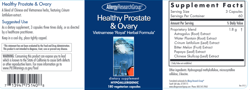 Healthy Prostate & Ovary