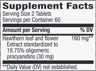 HeartCare (Nature's Way) Supplement Facts