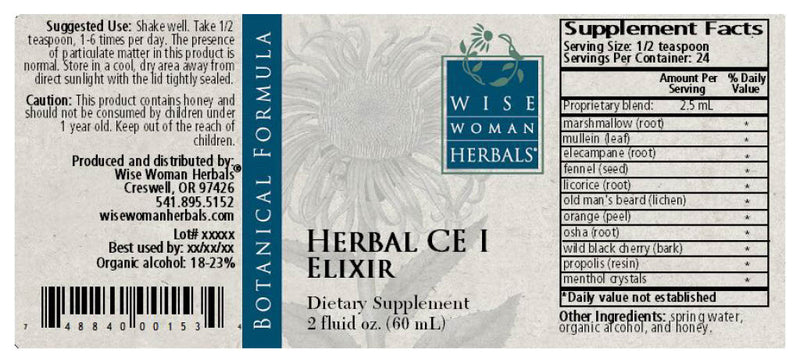 Herbal CE I 2oz Wise Woman Herbals products