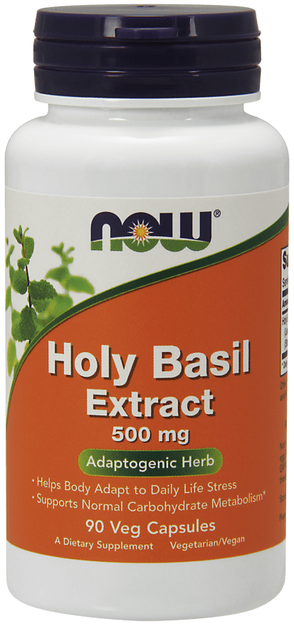 Holy Basil Extract 500 mg (NOW) Front