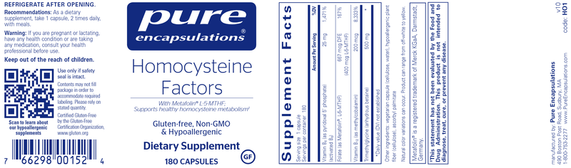 Homocysteine Factors 180ct