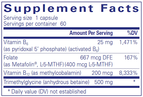 Homocysteine Factors 60 Count