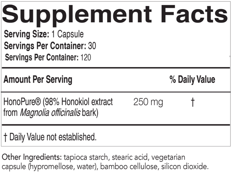 HonoPure (EcoNugenics) Supplement Facts