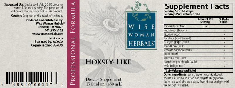 Hoxsey-Like Formula 16oz Wise Woman Herbals products