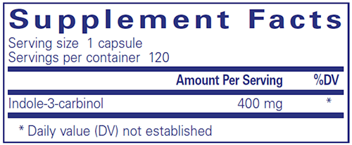 Indole-3-Carbinol 400 Mg 120 Count