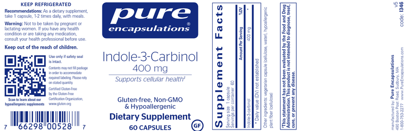 Indole-3-Carbinol 400 Mg 60 Count