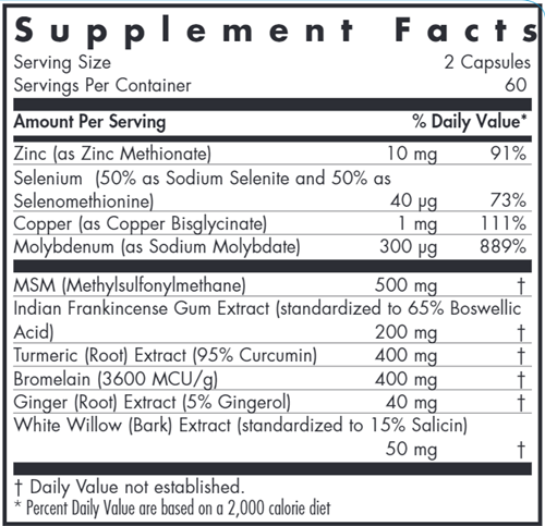 InflaMed (Allergy Research Group) supplement facts